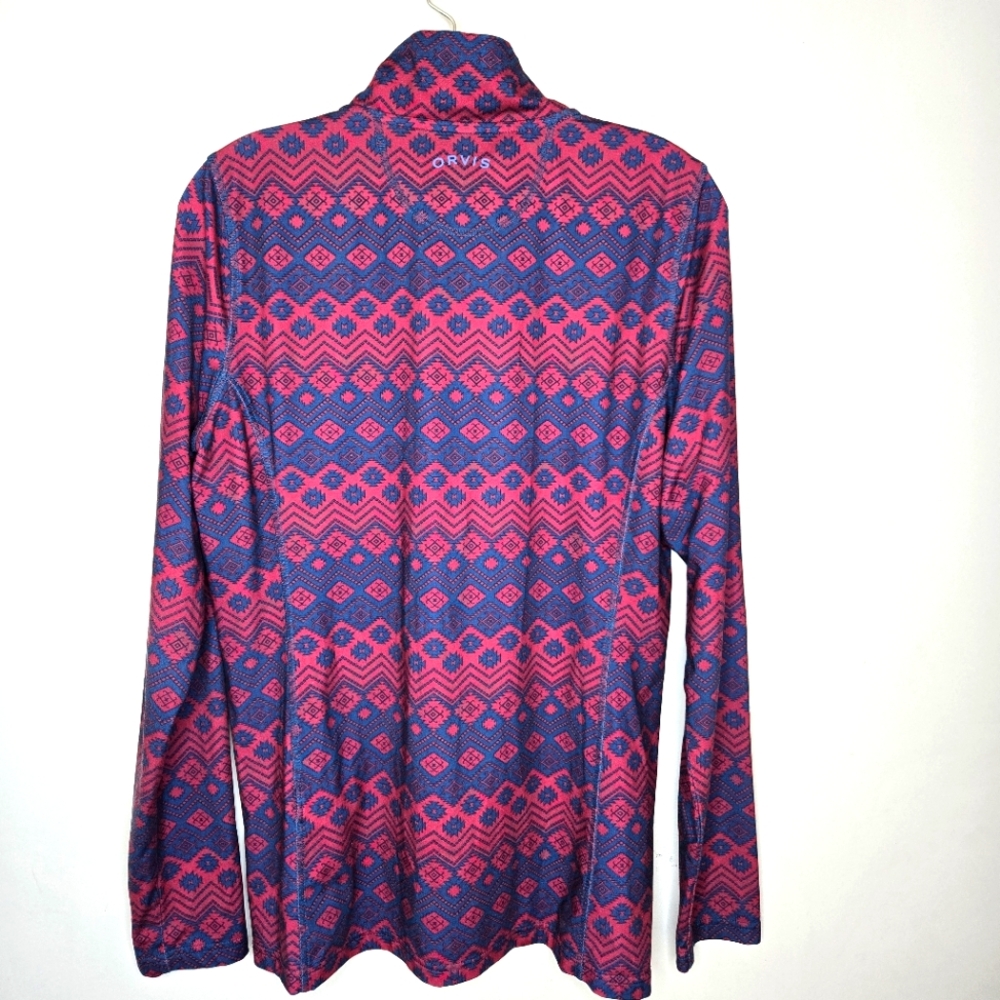 Orvis Performance 1/4 Zip Pullover Aztec Design S… - image 7